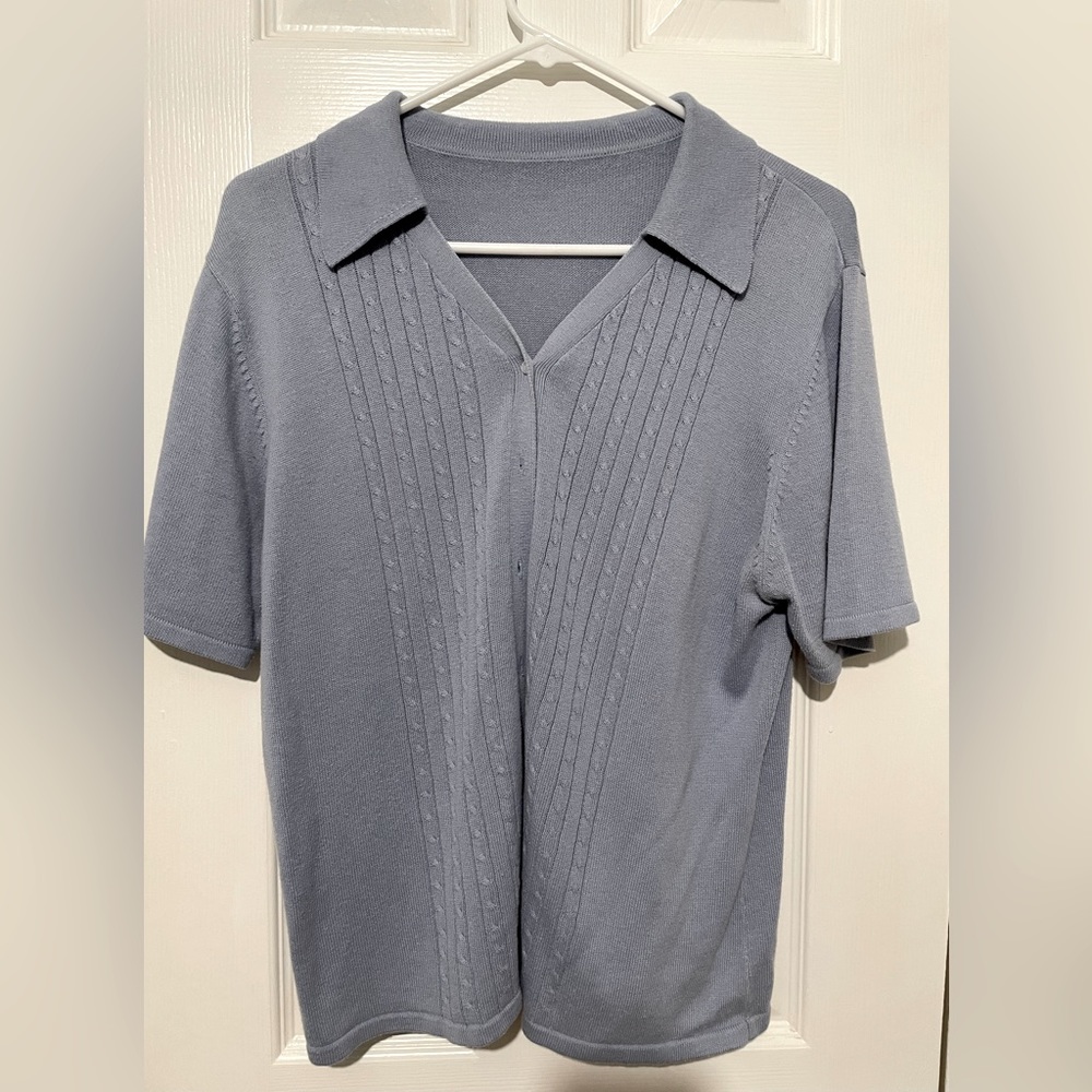 Grandpa periwinkle cardigan🩵